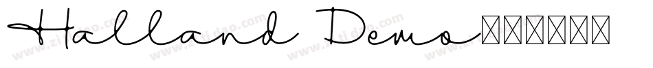 Halland Demo字体转换